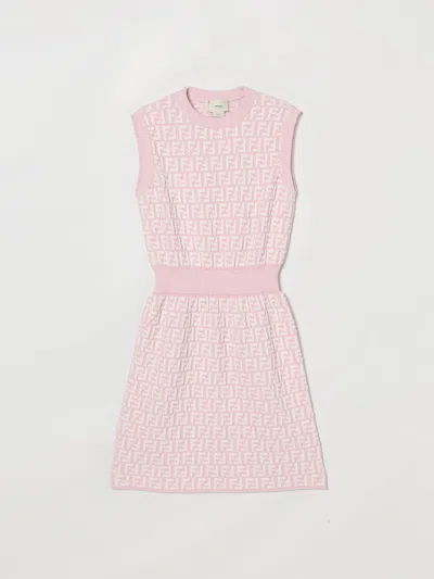 Fendi Dress Kids  In Pink