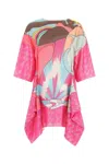 Fendi Multicolor Silk Blend Mini Dress In Printed