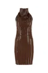 Fendi Sequin-embellished Wool Mini Dress