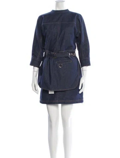 Pre-owned Fendi Dress Set In Blue