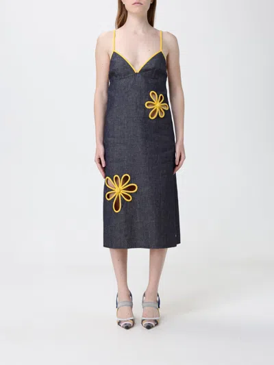 Fendi Dress Woman  In Blue