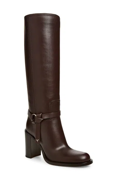 Fendi Dressage Knee High Boot In Brown