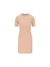 Fendi Abito In Misto Cotone Rosa  Donna