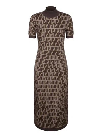 Fendi Dresses In Brown