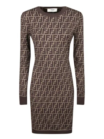 Fendi Dresses In Brown