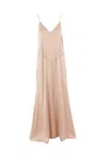 Fendi V-neck Dress In Beige