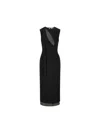 Fendi Sleeveless Dress In Black