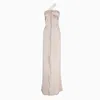 Fendi One-shoulder Antique Pink Silk Dress Women In Pink