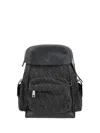 Fendi Drive Backpack In Nero+grigio+nero+pal