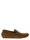 Fendi Men Driver Crosta Suede Loafers