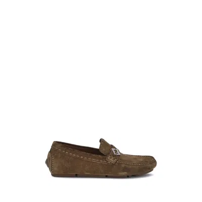 Fendi Driver Loafers In Black