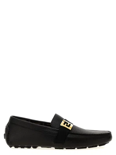 Fendi 'driver' Loafers In Black