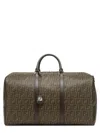 Fendi Men Large Duffle Ff Ff Fabric Travel Bag