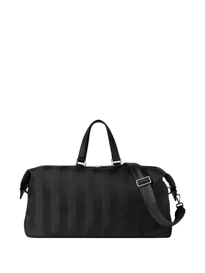 Fendi Lui 48 Pequin Nylon Duffel Bag In Black