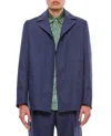 Fendi Dyed Wool Jacket In Blue
