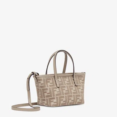 Fendi E25 Tote Bag In Beige