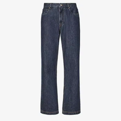 Fendi Wide-leg Denim Jeans In Blue
