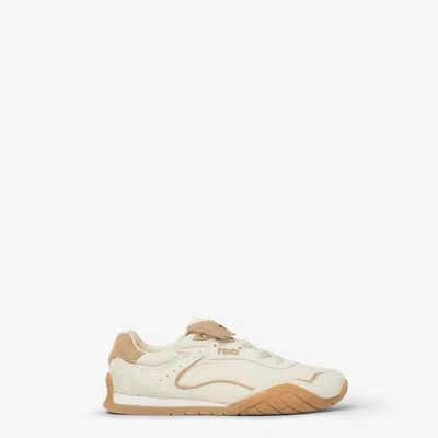 Fendi Sneaker Cr Bear In Neutral
