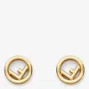 Fendi Golden Logo Stud Earrings