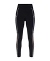 Fendi Stitching Panel Leggings In Black