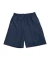 Fendi Elastic Waist Shorts In Blue