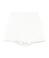 Fendi Elastic Waist Shorts In White