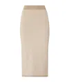 Fendi Elastic Waist Skirt In Nude
