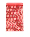 Fendi Elastic Waist Skirt In Red