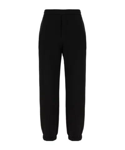 Fendi Elastic Waist Sweatpants In Black