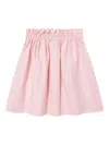 Fendi Elastic-waistband Ff-jacquard Midi Skirt In Pink