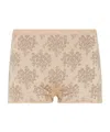 Fendi Elastic Waistband Shorts In Nude
