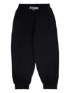 Fendi Elasticated-waist Track Pants In Black