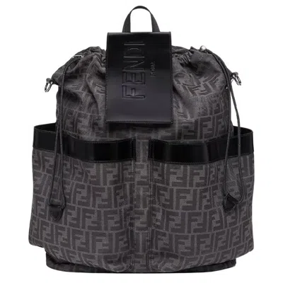 Fendi Embossed Logo Drawstring Backpack