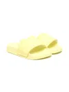 Fendi Embossed Logo-print Slides In Yellow