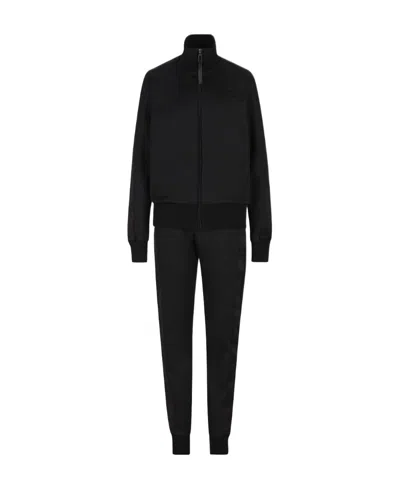Fendi Embossed-logo Tracksuit Set In Black