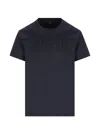 Fendi Embossed T-shirt In Blue