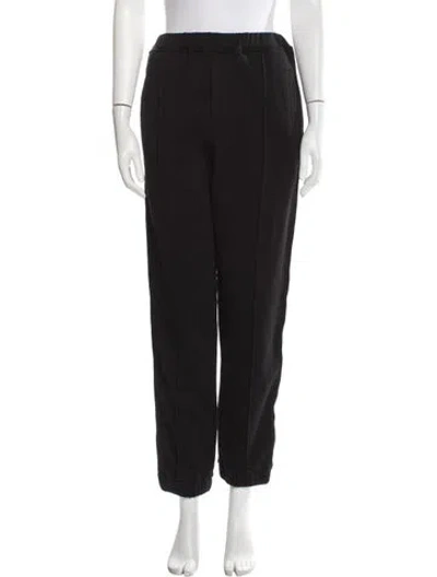 Pre-owned Fendi Embroidered Accent Sweatpants In Black