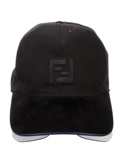 Pre-owned Fendi Embroidered Baseball Cap In Black