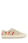 Fendi Canvas Domino Sneakers Featuring Low-top Silhouette In Multi