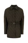 Fendi Brown Ff Jacket In Brown