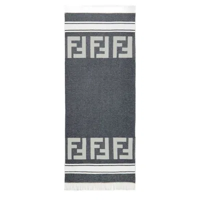 Fendi Embroidered Cotton Blend Beach Towel