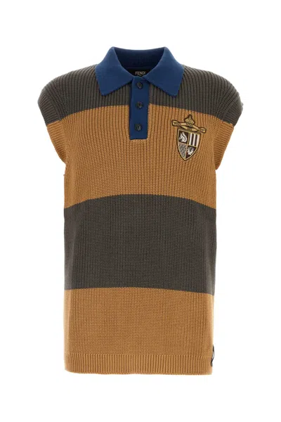 Fendi Embroidered Cotton Vest