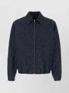 Fendi Embroidered Denim Bomber With Elastic Cuffs