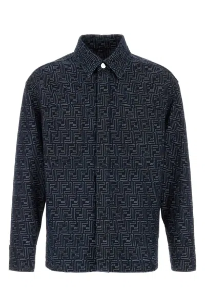 FENDI EMBROIDERED DENIM JACKET