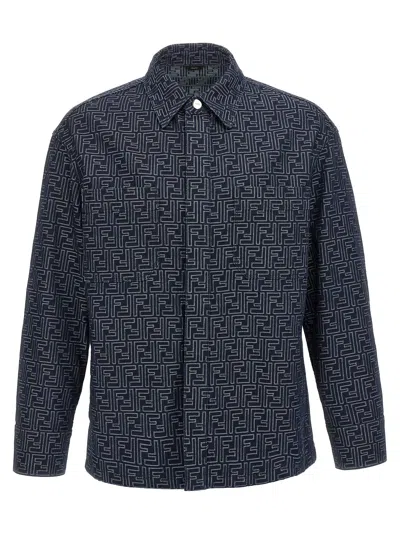 FENDI EMBROIDERED DENIM JACKET