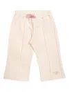 Fendi Embroidered Drawstring Track Pants In Pink