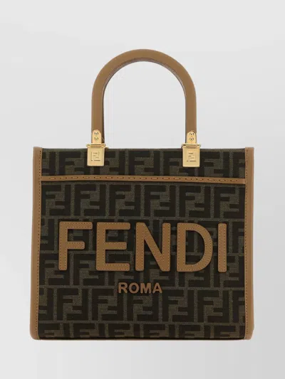 Fendi Small Jacquard Tote Bag