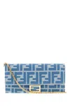 FENDI EMBROIDERED FABRIC WALLET