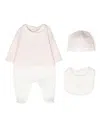 Fendi Embroidered-logo Babygrow Set In Pink