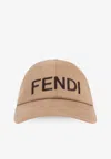 Fendi Embroidered Logo Baseball Cap